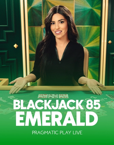 Blackjack 85 Emerald Live Grüeni Tischvariation vom klassische Live-Blackjack