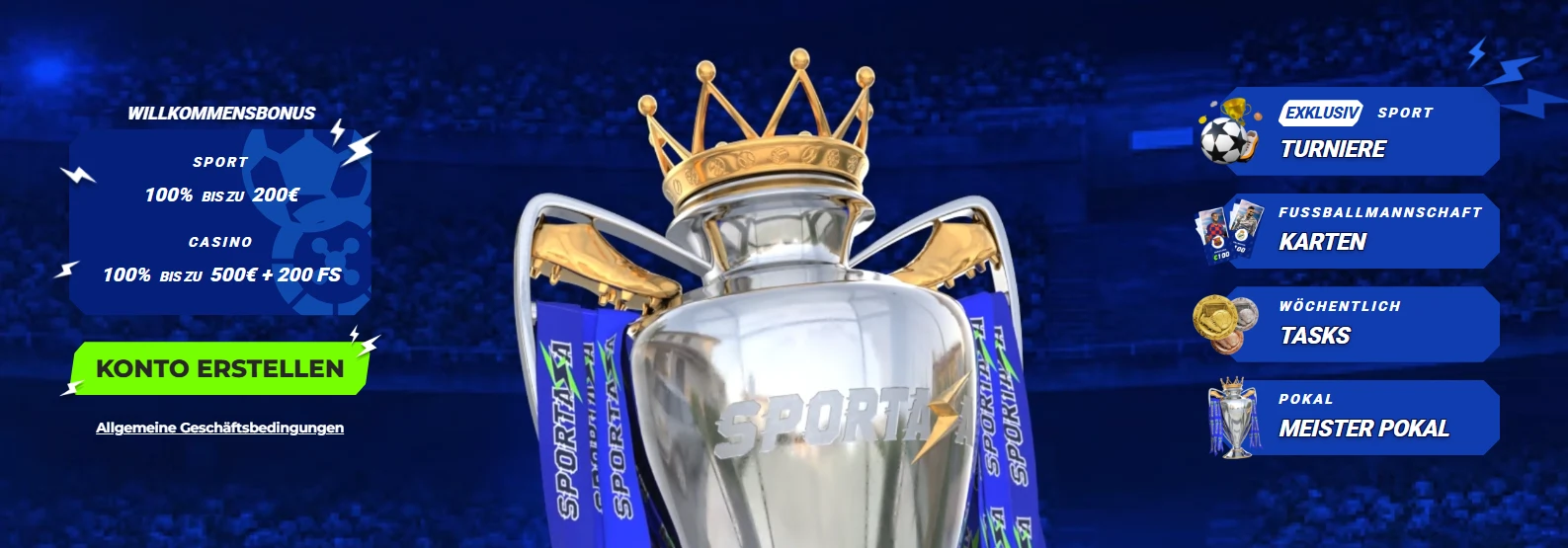 Sportaza Casino Werbebanner für Österreich